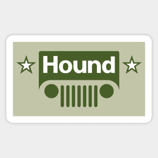 Hound (light background) Sticker